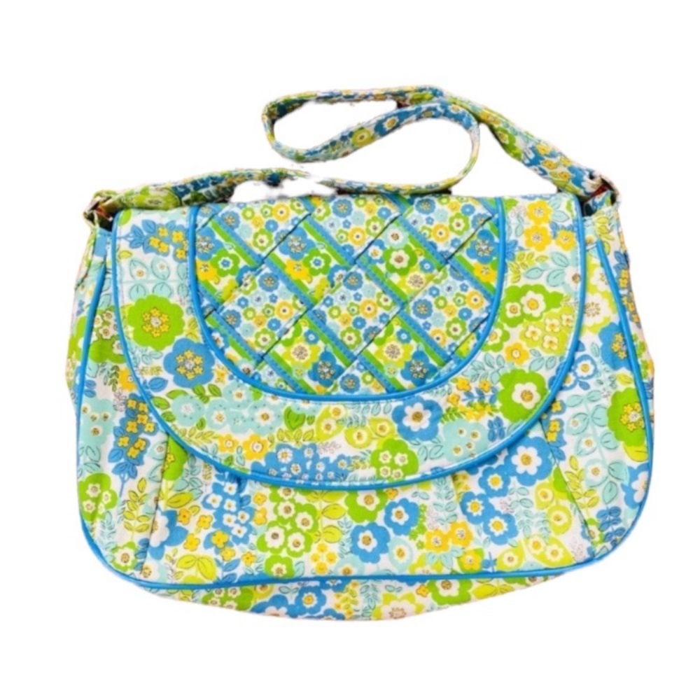 Vera Bradley English Meadow Floral Purse Retired 2011